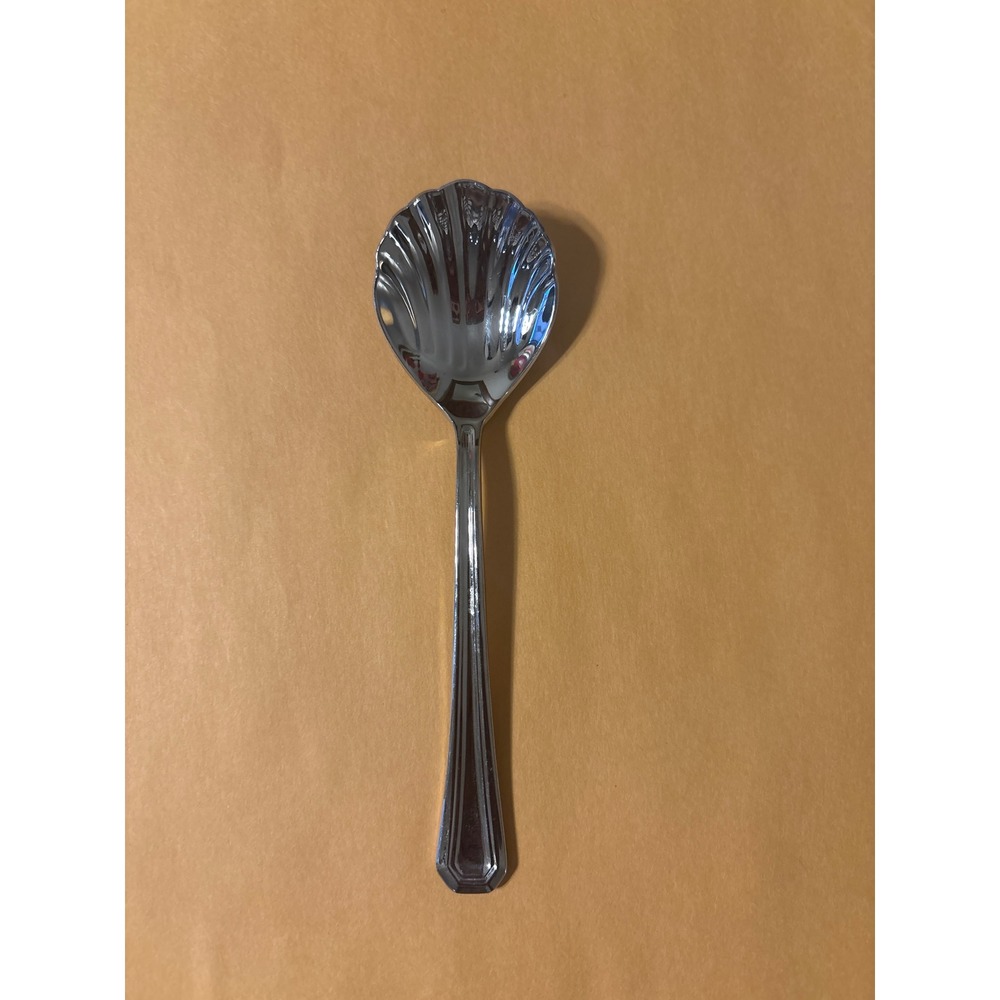 Gorham Sugar Shell Spoon Unisex OS Silver Excellent 18/8 Stainless Steel 6in
